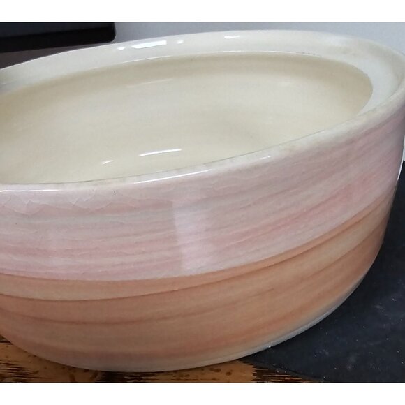 Handcrafted Ellis Pottery Desert Scene Lidded Pottery Bowl - Picture 10 of 13